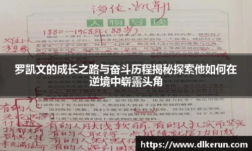 罗凯文的成长之路与奋斗历程揭秘探索他如何在逆境中崭露头角